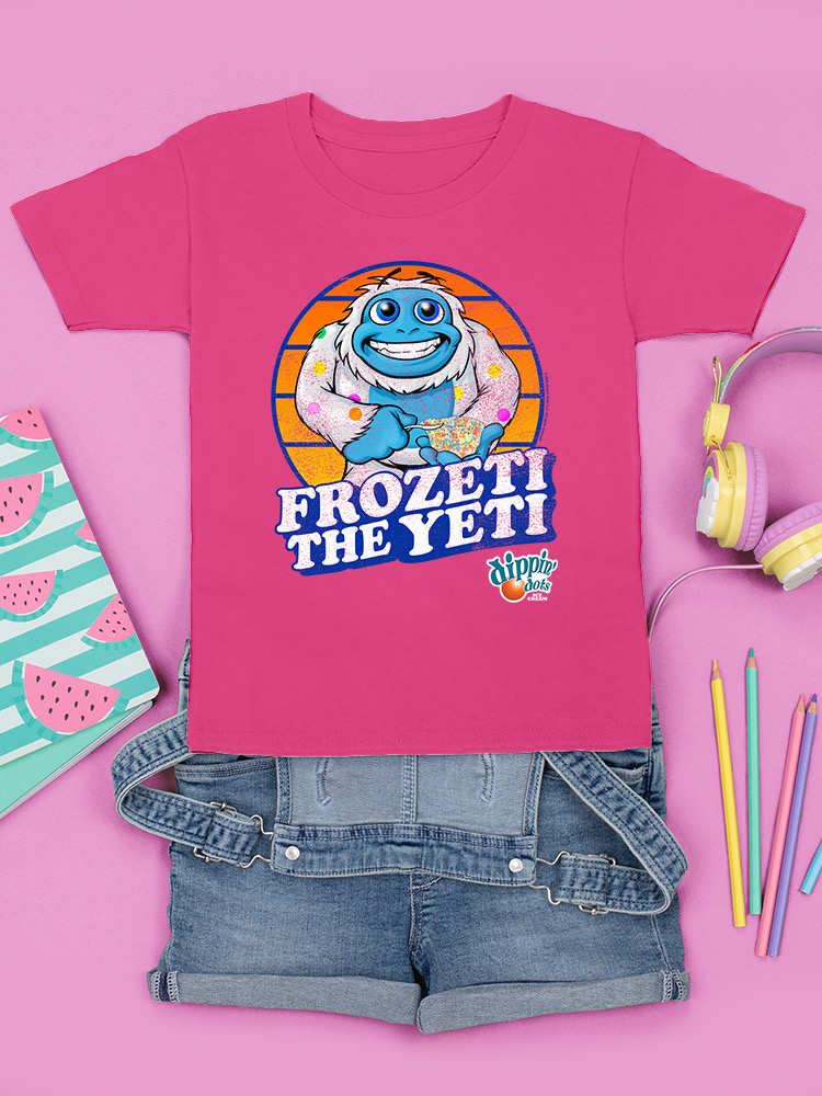 Frozeti the Yeti - Dippin' Dots Ice Cream Fun Grafik Jugend T-Shirt - Bild 16 von 25