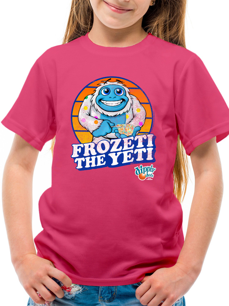 Frozeti the Yeti - Dippin' Dots Ice Cream Fun Grafik Jugend T-Shirt - Bild 14 von 25