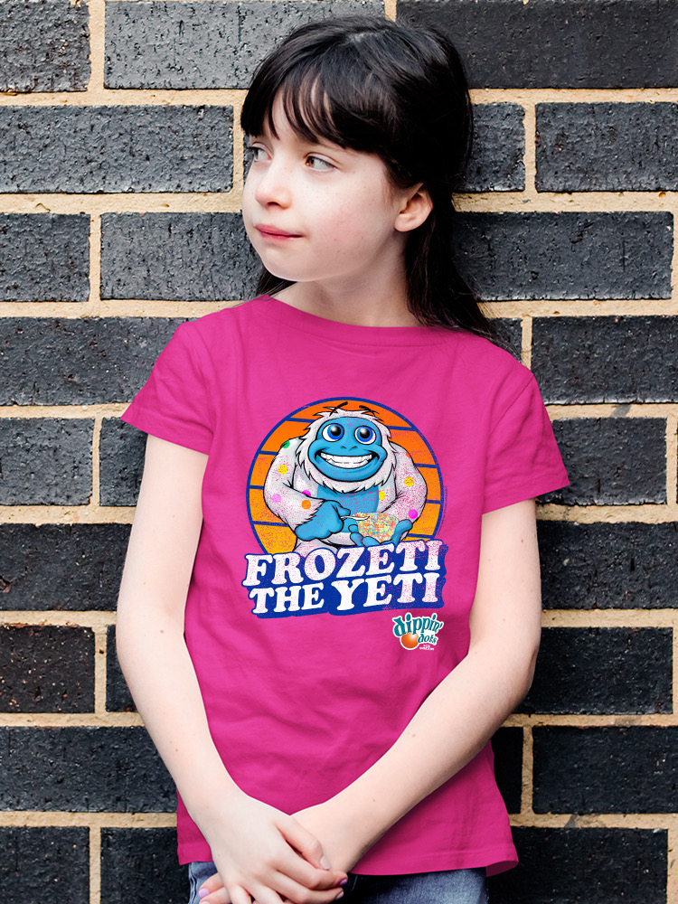 Frozeti the Yeti - Dippin' Dots Ice Cream Fun Grafik Jugend T-Shirt - Bild 15 von 25