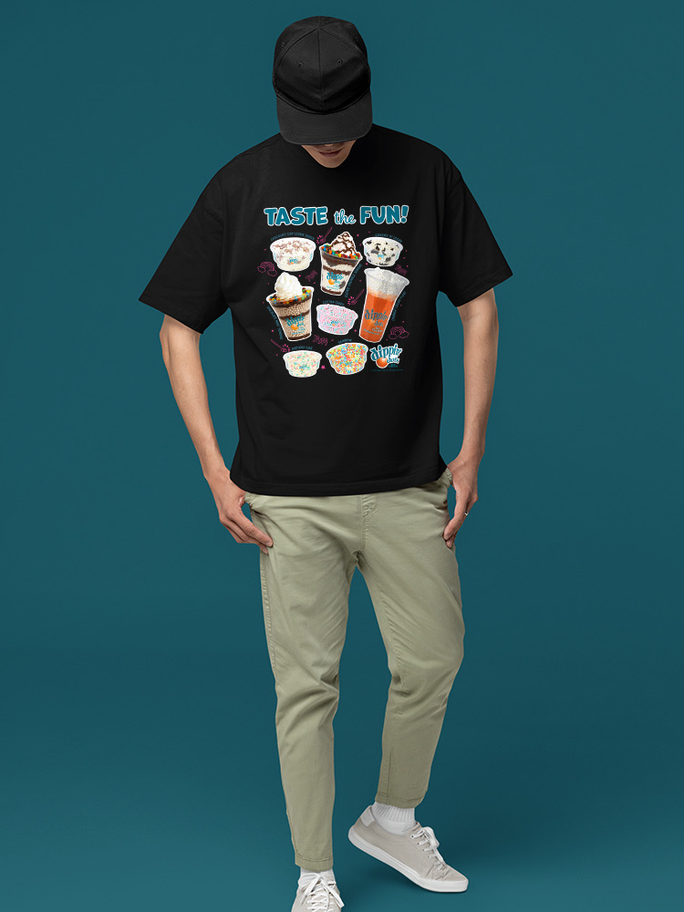 Dippin' Dots Variety Tee - Ice Cream Flavors Graphic Men's T-shirt - Picture 6 of 20