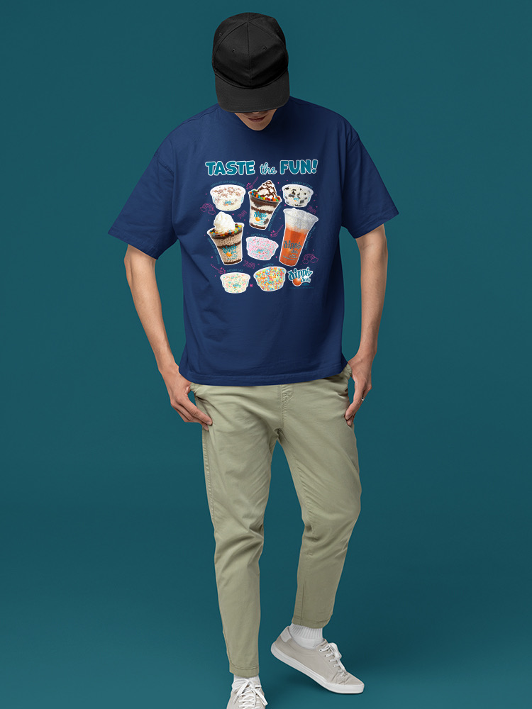 Dippin' Dots Variety Tee - Ice Cream Flavors Graphic Men's T-shirt - Picture 14 of 20