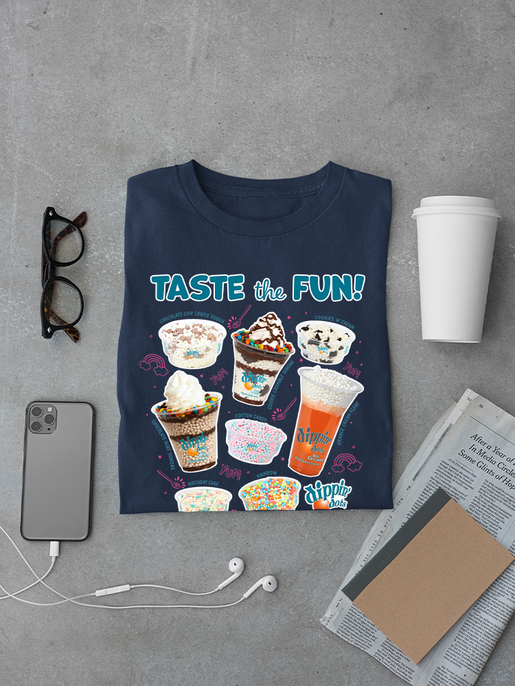 Dippin' Dots Variety Tee - Ice Cream Flavors Graphic Men's T-shirt - Picture 15 of 20