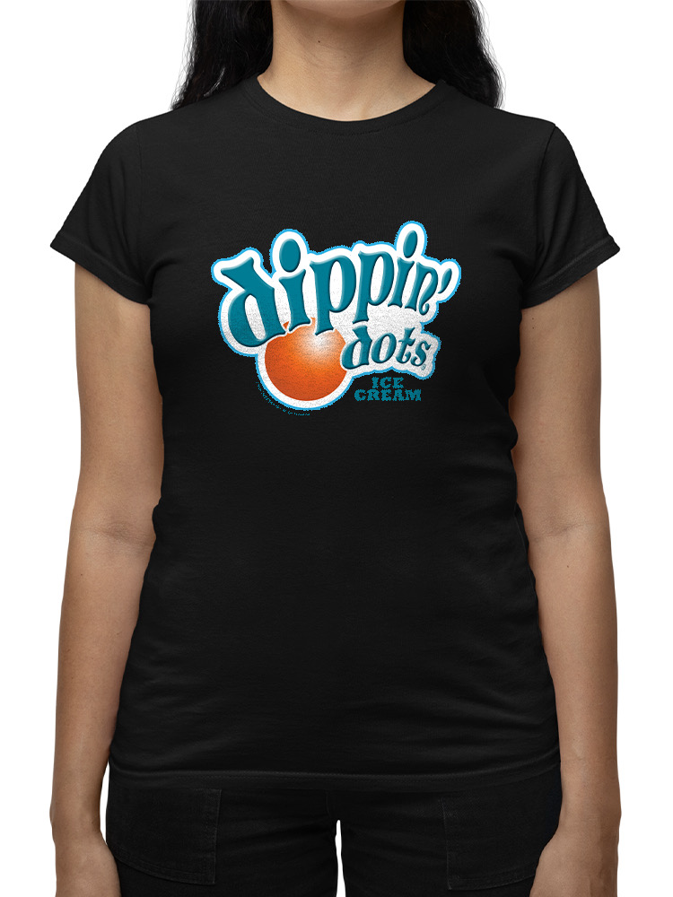 Retro Dippin' Dots Logo Graphic Tee - Ice Cream Lovers Grafik Damen T-Shirt - Bild 5 von 20