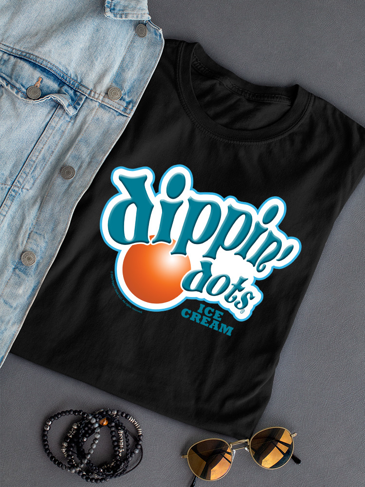 Retro Dippin' Dots Logo Graphic Tee - Ice Cream Lovers Grafik Damen T-Shirt - Bild 7 von 20