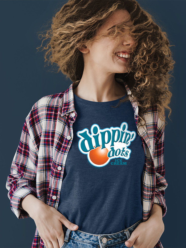 Retro Dippin' Dots Logo Graphic Tee - Ice Cream Lovers Grafik Damen T-Shirt - Bild 14 von 20