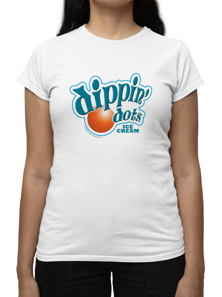 Retro Dippin' Dots Logo Graphic Tee - Ice Cream Lovers Grafik Damen T-Shirt - Bild 17 von 20