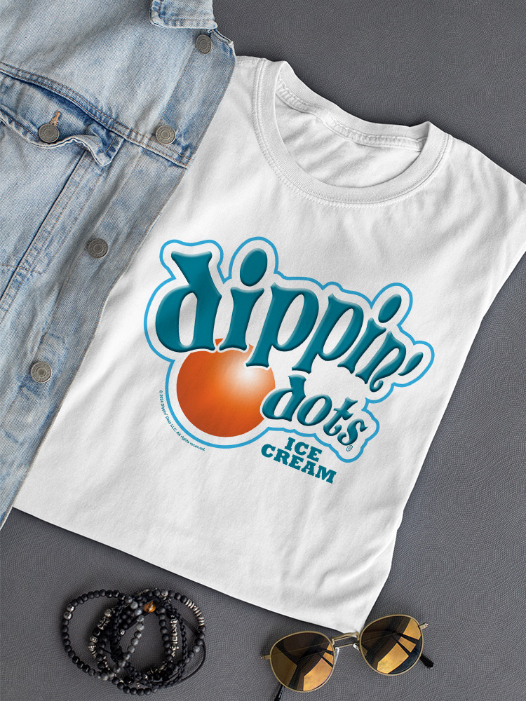 Retro Dippin' Dots Logo Graphic Tee - Ice Cream Lovers Grafik Damen T-Shirt - Bild 19 von 20