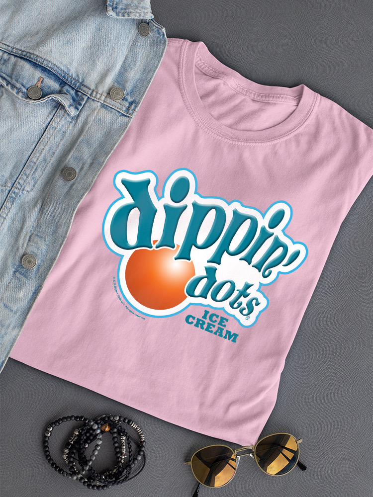 Retro Dippin' Dots Logo Graphic Tee - Ice Cream Lovers Grafik Damen T-Shirt - Bild 11 von 20