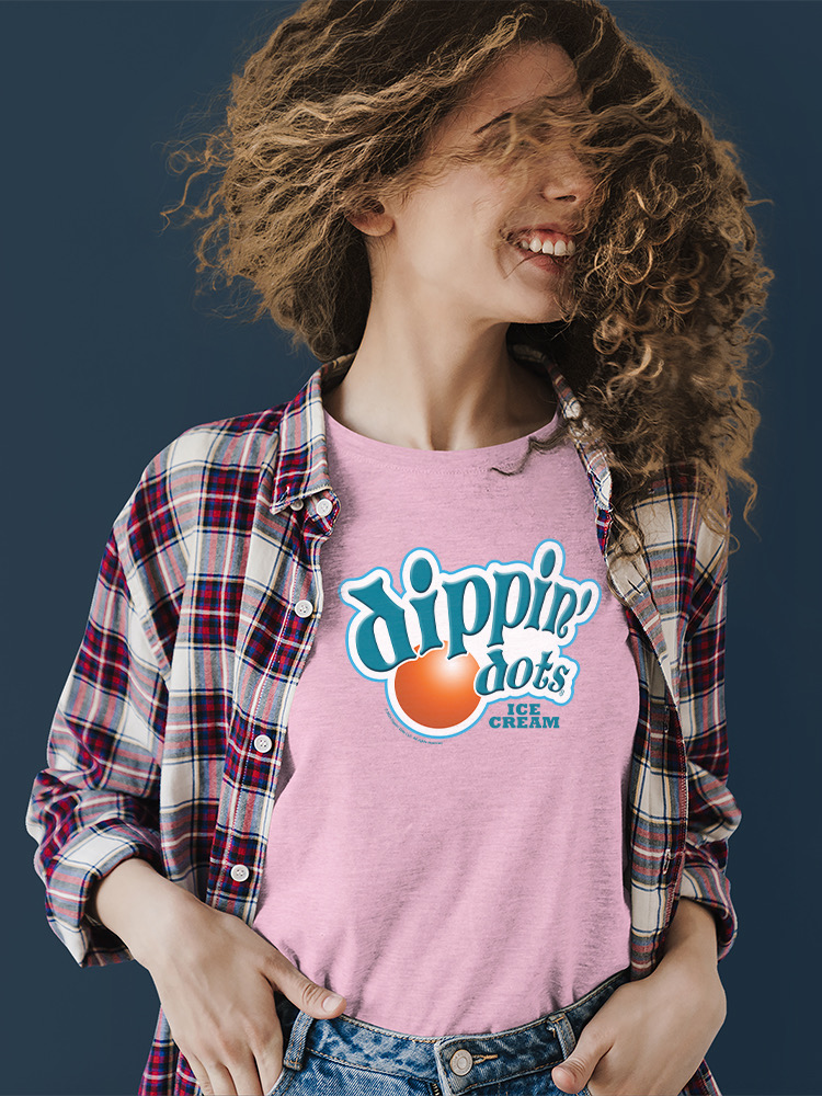 Retro Dippin' Dots Logo Graphic Tee - Ice Cream Lovers Grafik Damen T-Shirt - Bild 10 von 20