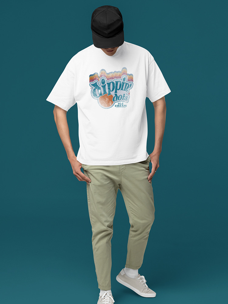 Dippin' Dots Retro Vibes Tee - Classic Ice Cream Graphic Men's T-shirt - Picture 18 of 20