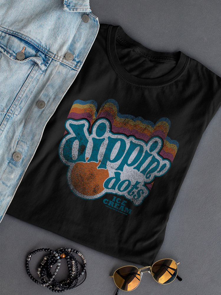 Dippin' Dots Retro Vibes Tee - Classic Ice Cream Graphic Women's T-shirt - Picture 7 of 20