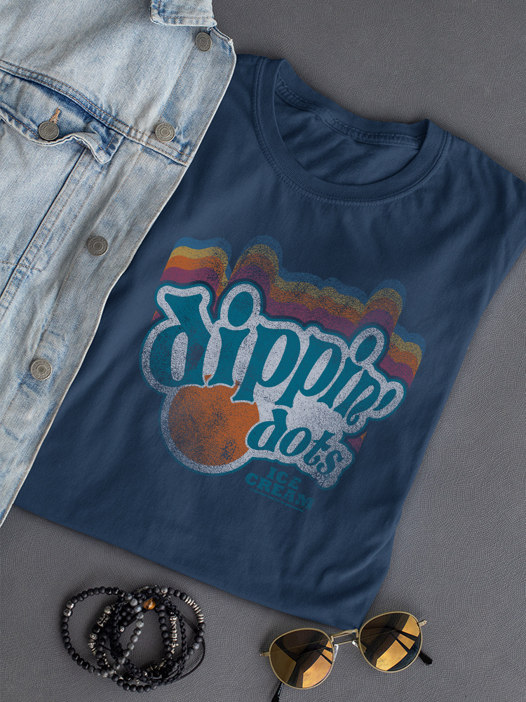 Dippin' Dots Retro Vibes Tee - Classic Ice Cream Graphic Women's T-shirt - Picture 15 of 20