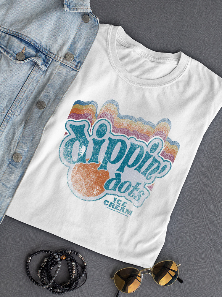 Dippin' Dots Retro Vibes Tee - Classic Ice Cream Graphic Women's T-shirt - Picture 19 of 20