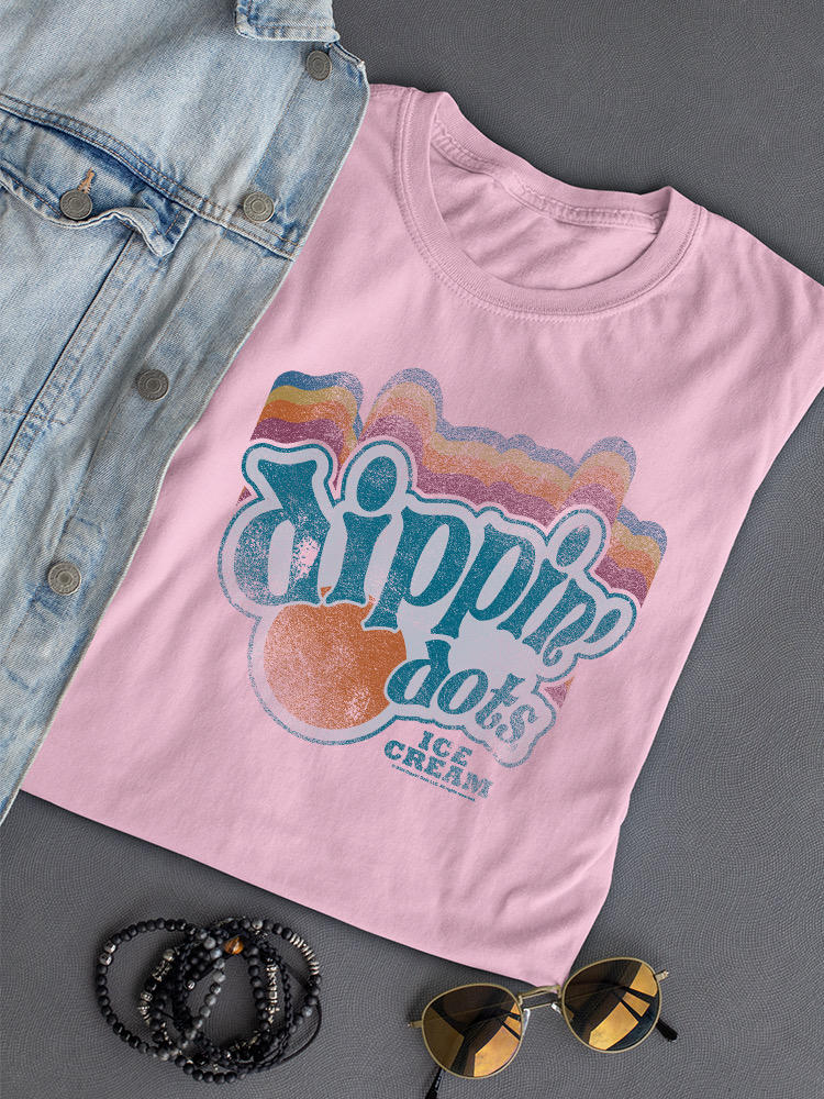 Dippin' Dots Retro Vibes Tee - Classic Ice Cream Graphic Women's T-shirt - Picture 11 of 20