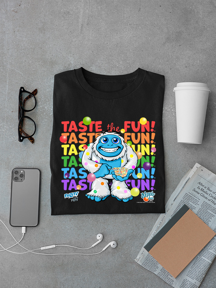 Frozeti the Yeti - Taste the Fun Dippin' Dots Grafik Herren T-Shirt - Bild 7 von 24