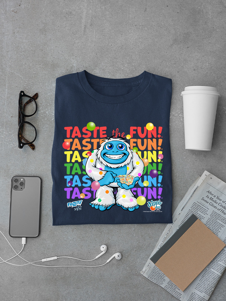 Frozeti the Yeti - Taste the Fun Dippin' Dots Grafik Herren T-Shirt - Bild 19 von 24