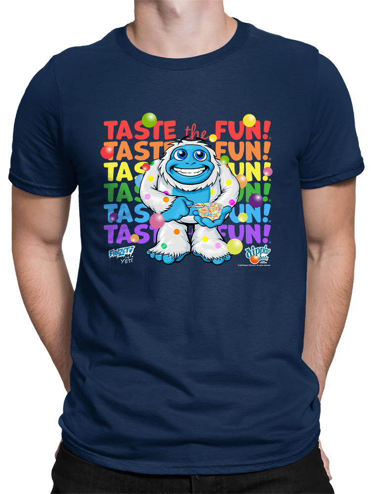 Frozeti the Yeti - Taste the Fun Dippin' Dots Grafik Herren T-Shirt - Bild 17 von 24