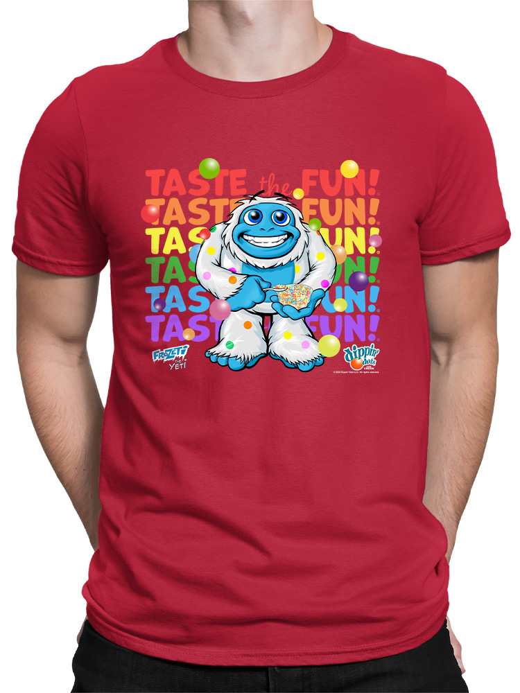 Frozeti the Yeti - Taste the Fun Dippin' Dots Grafik Herren T-Shirt - Bild 13 von 24