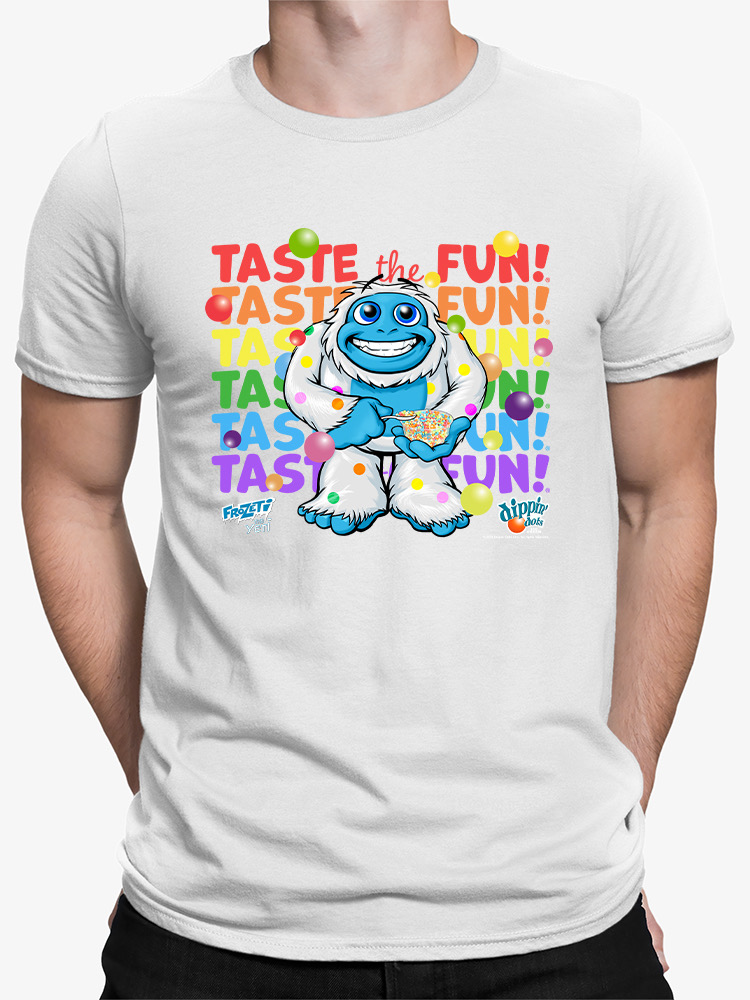Frozeti the Yeti - Taste the Fun Dippin' Dots Grafik Herren T-Shirt - Bild 21 von 24