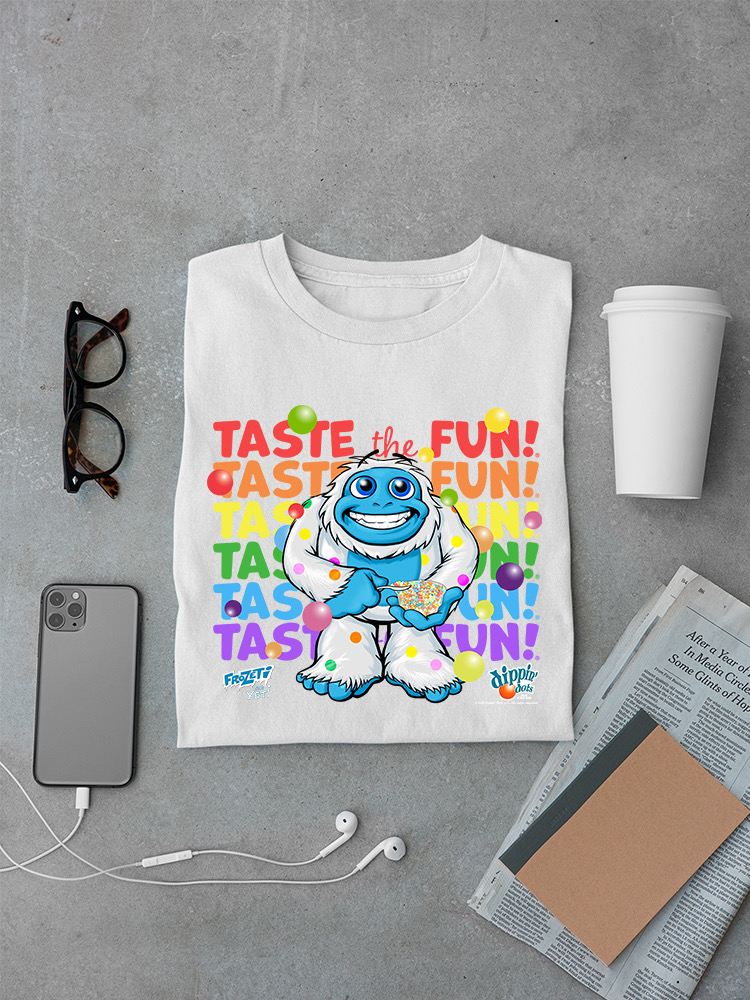 Frozeti the Yeti - Taste the Fun Dippin' Dots Grafik Herren T-Shirt - Bild 23 von 24
