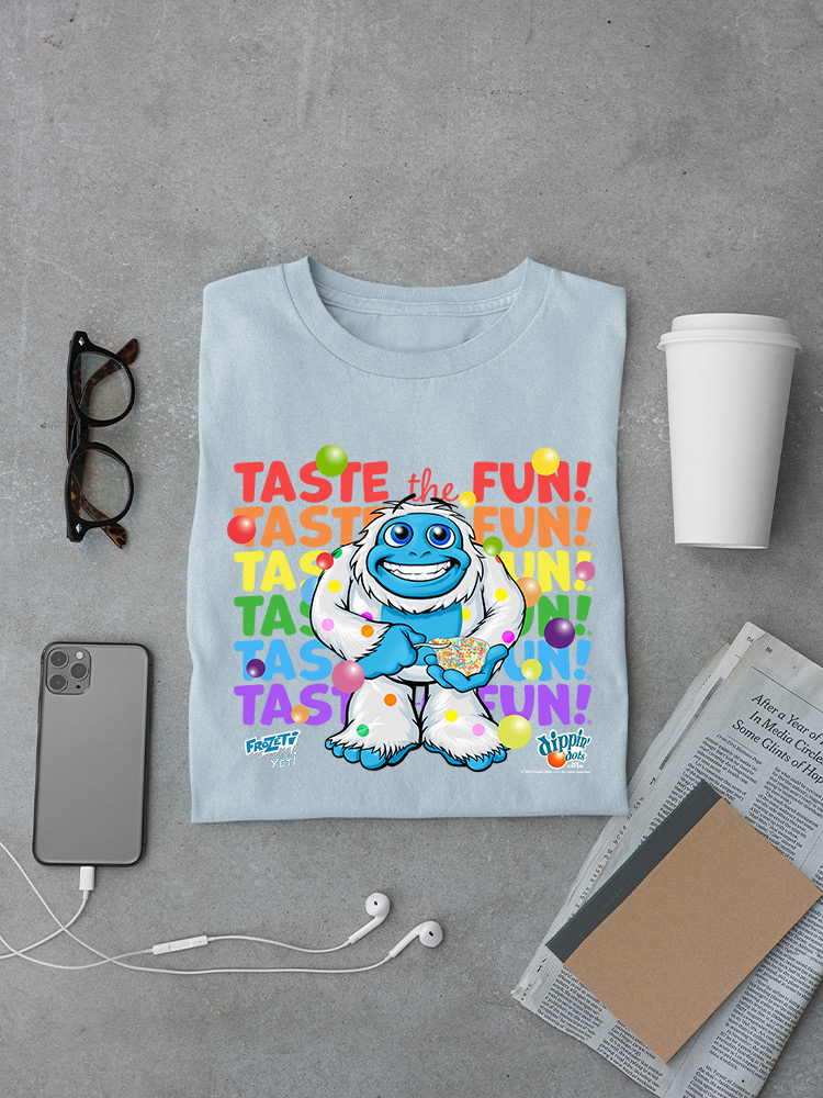 Frozeti the Yeti - Taste the Fun Dippin' Dots Grafik Herren T-Shirt - Bild 11 von 24