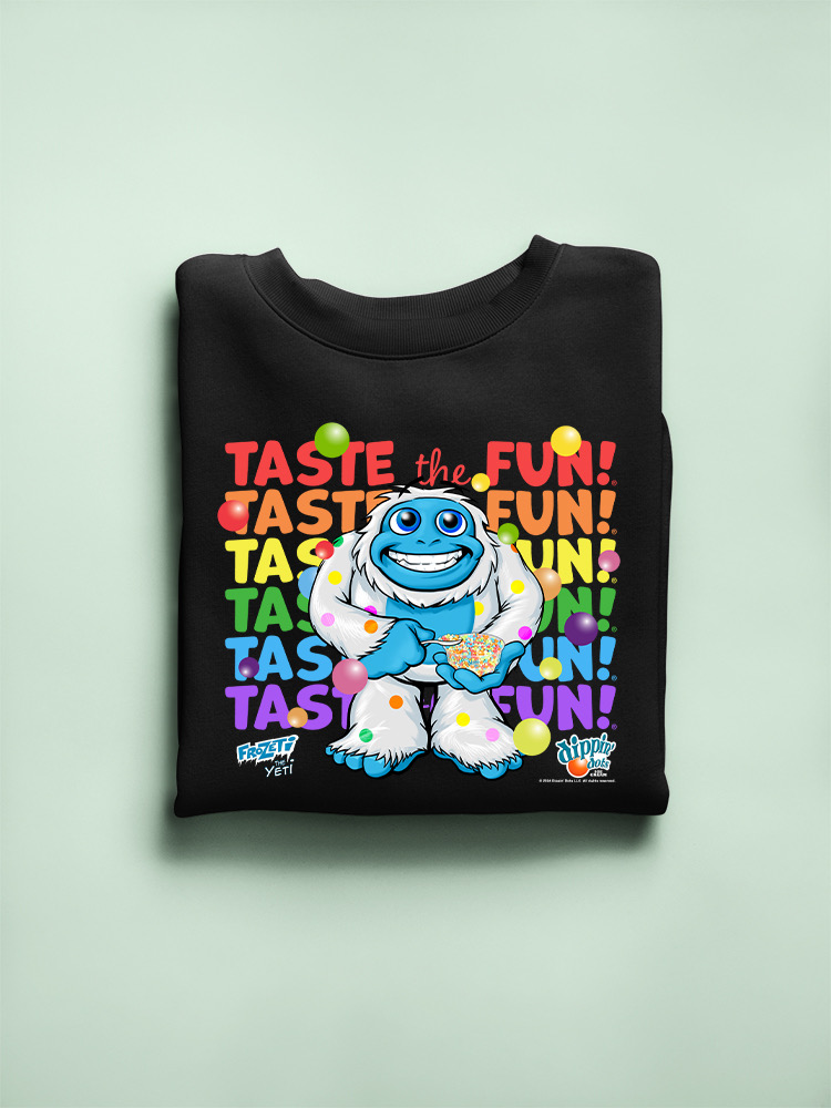 Frozeti the Yeti - Taste the Fun Dippin' Dots Graphic Damen Sweatshirt - Bild 10 von 19