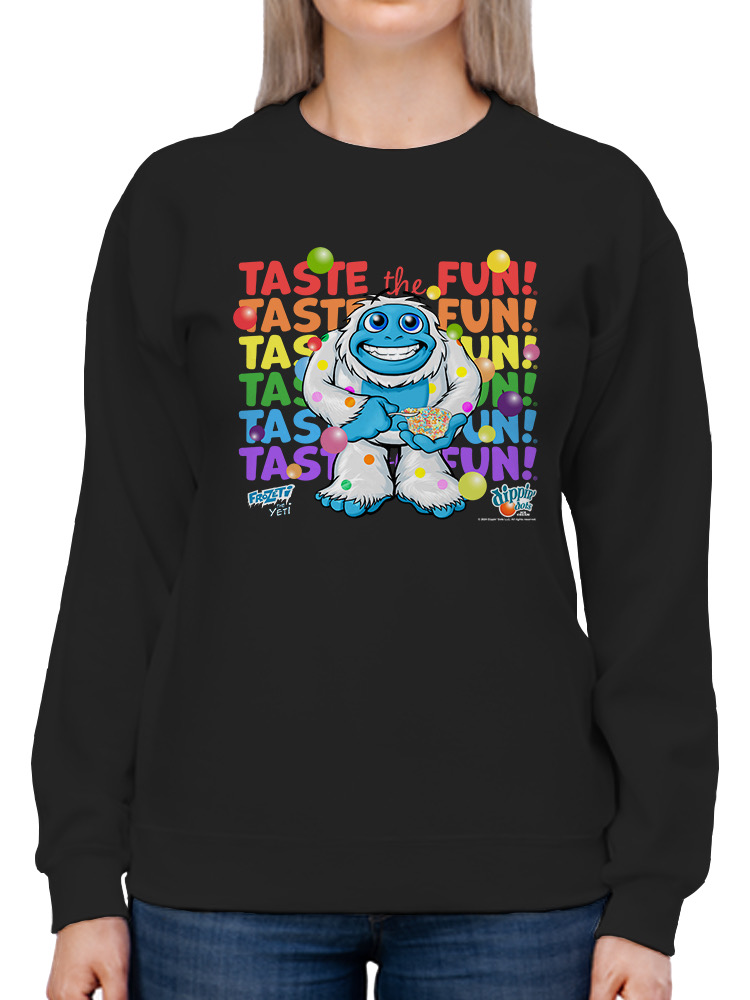 Frozeti the Yeti - Taste the Fun Dippin' Dots Graphic Damen Sweatshirt - Bild 8 von 19