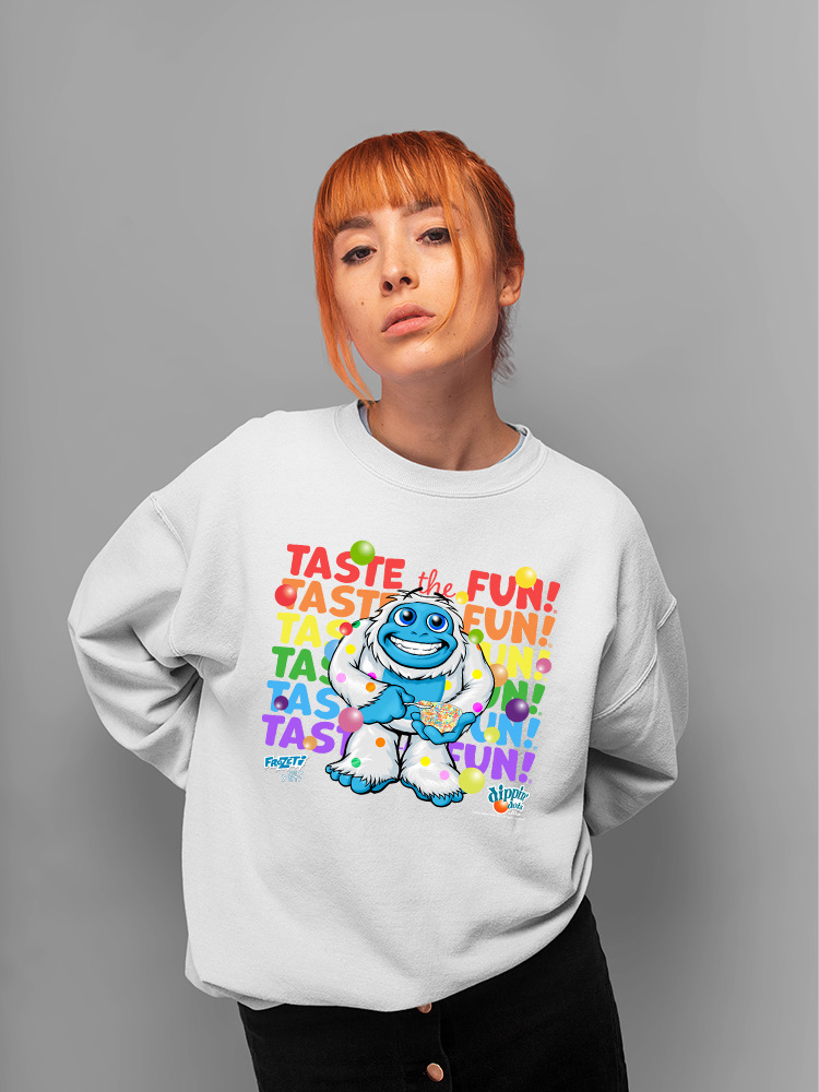 Frozeti the Yeti - Taste the Fun Dippin' Dots Graphic Damen Sweatshirt - Bild 18 von 19