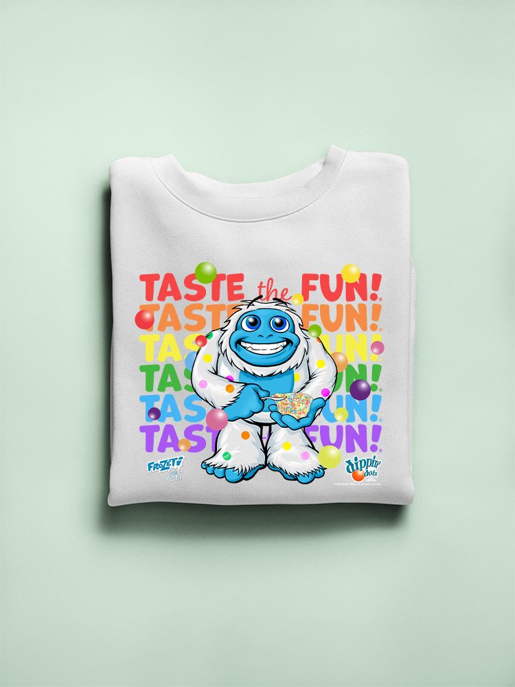 Frozeti the Yeti - Taste the Fun Dippin' Dots Graphic Damen Sweatshirt - Bild 19 von 19
