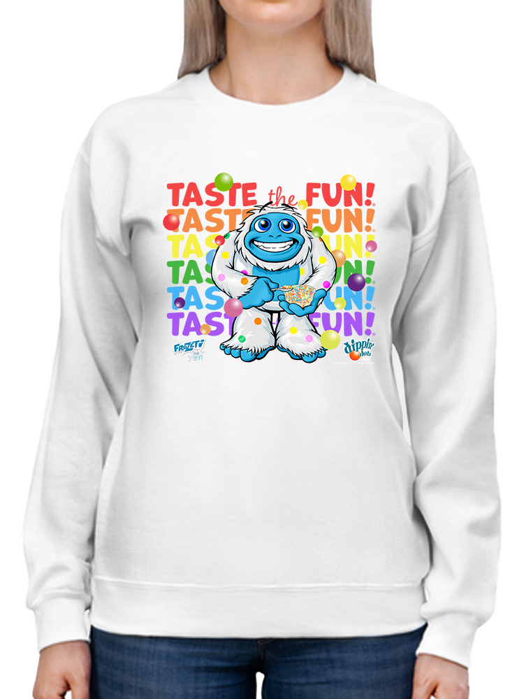 Frozeti the Yeti - Taste the Fun Dippin' Dots Graphic Damen Sweatshirt - Bild 17 von 19