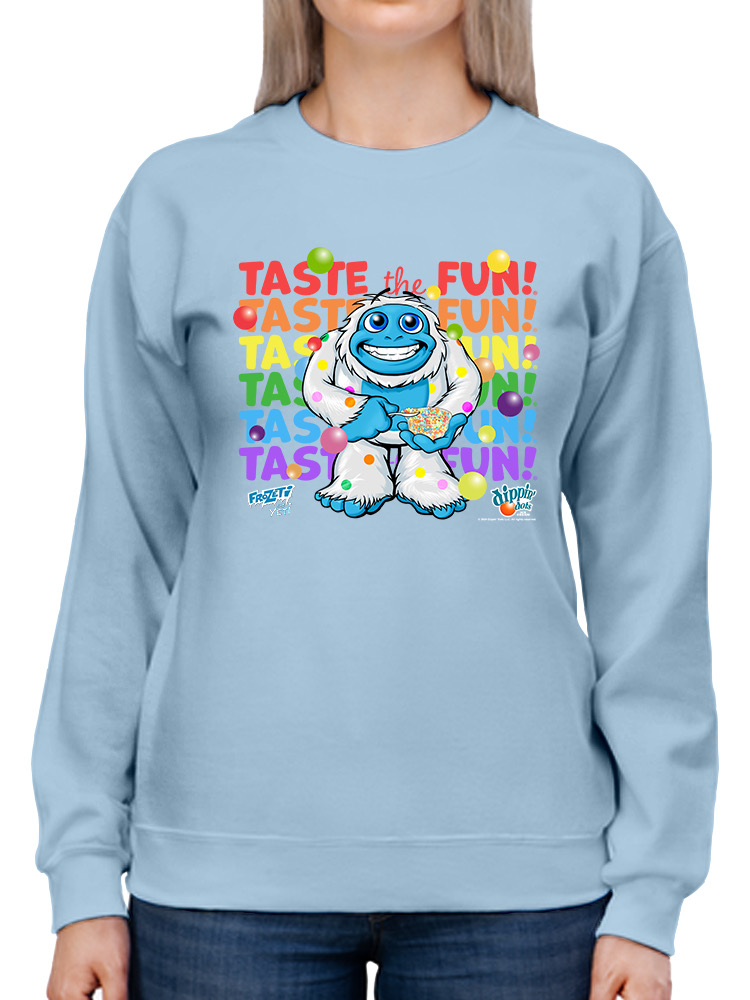 Frozeti the Yeti - Taste the Fun Dippin' Dots Graphic Damen Sweatshirt - Bild 11 von 19