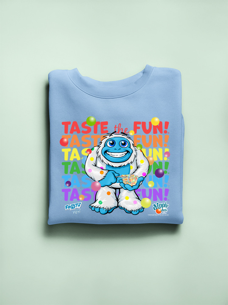 Frozeti the Yeti - Taste the Fun Dippin' Dots Graphic Damen Sweatshirt - Bild 13 von 19