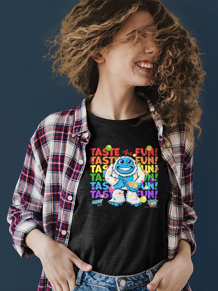 Frozeti the Yeti - Taste the Fun Dippin' Dots Graphic Women's T-shirt - Picture 6 of 20