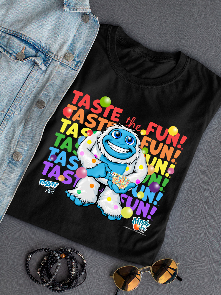 Frozeti the Yeti - Taste the Fun Dippin' Dots Graphic Women's T-shirt - Picture 7 of 20
