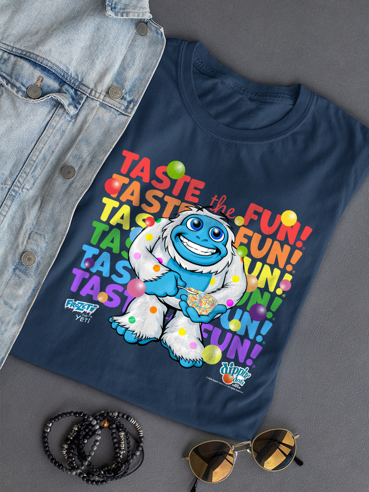 Frozeti the Yeti - Taste the Fun Dippin' Dots Graphic Women's T-shirt - Picture 15 of 20