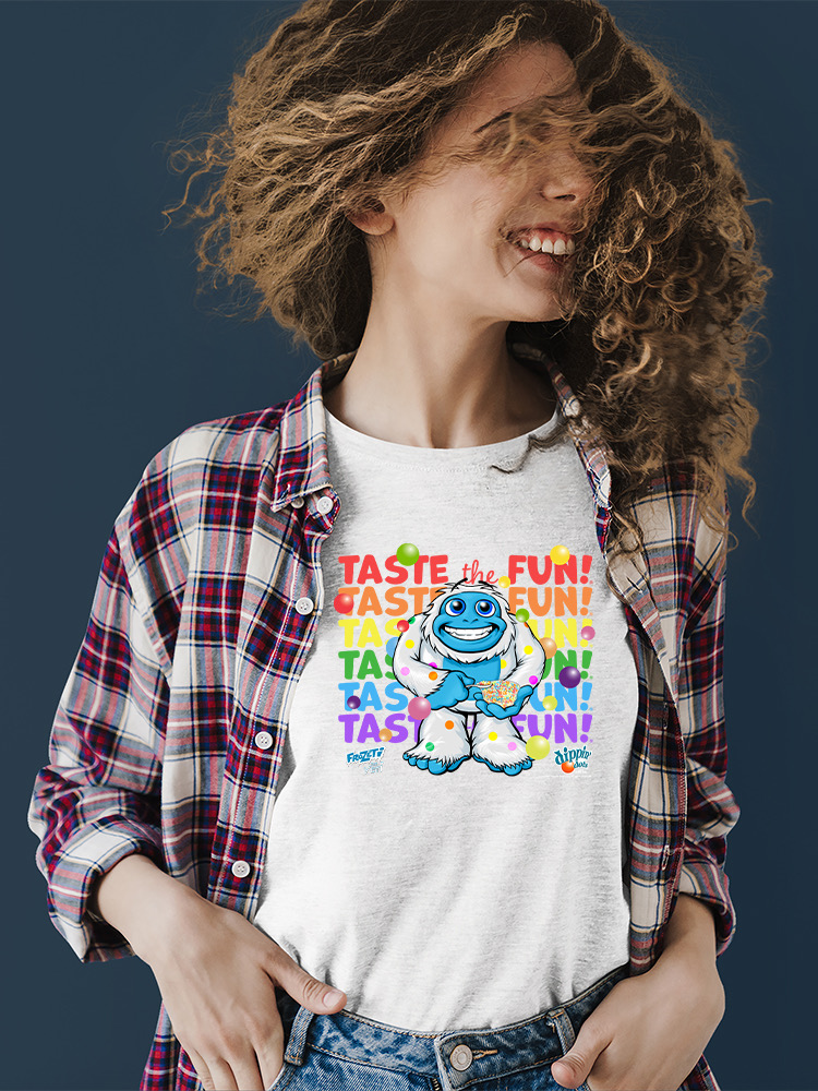 Frozeti the Yeti - Taste the Fun Dippin' Dots Graphic Women's T-shirt - Picture 18 of 20