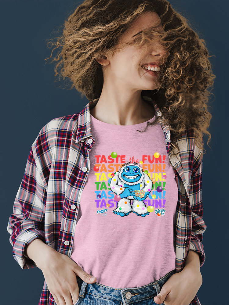 Frozeti the Yeti - Taste the Fun Dippin' Dots Graphic Women's T-shirt - Picture 10 of 20