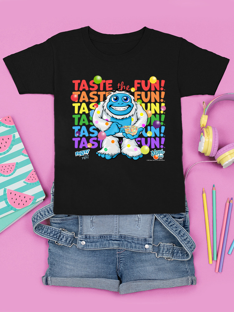 Frozeti the Yeti - Taste the Fun Dippin' Dots Grafik Jugend T-Shirt - Bild 10 von 25