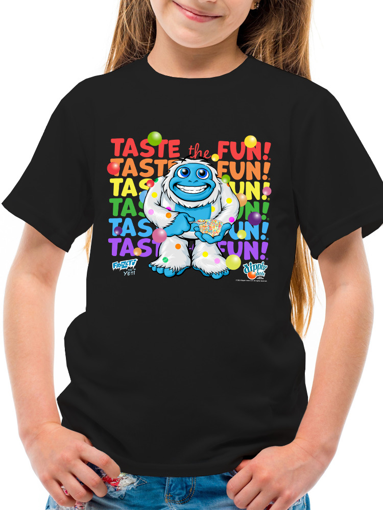 Frozeti the Yeti - Taste the Fun Dippin' Dots Grafik Jugend T-Shirt - Bild 8 von 25