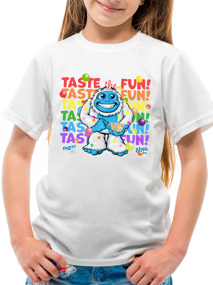 Frozeti the Yeti - Taste the Fun Dippin' Dots Grafik Jugend T-Shirt - Bild 23 von 25