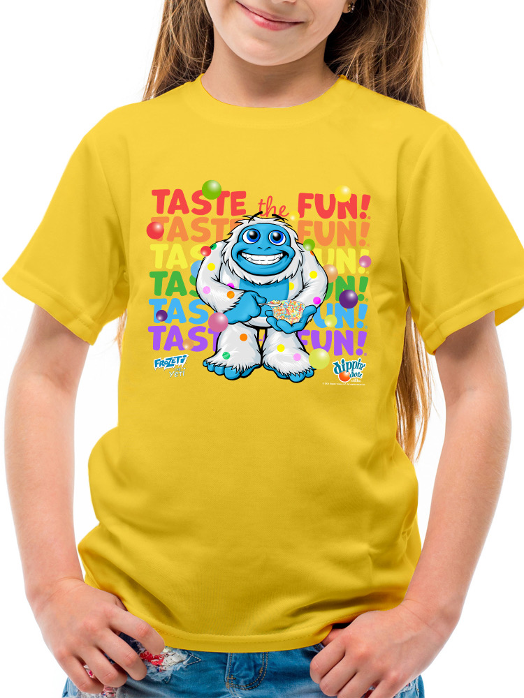 Frozeti the Yeti - Taste the Fun Dippin' Dots Grafik Jugend T-Shirt - Bild 11 von 25