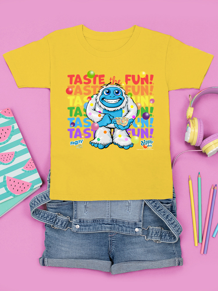 Frozeti the Yeti - Taste the Fun Dippin' Dots Grafik Jugend T-Shirt - Bild 13 von 25