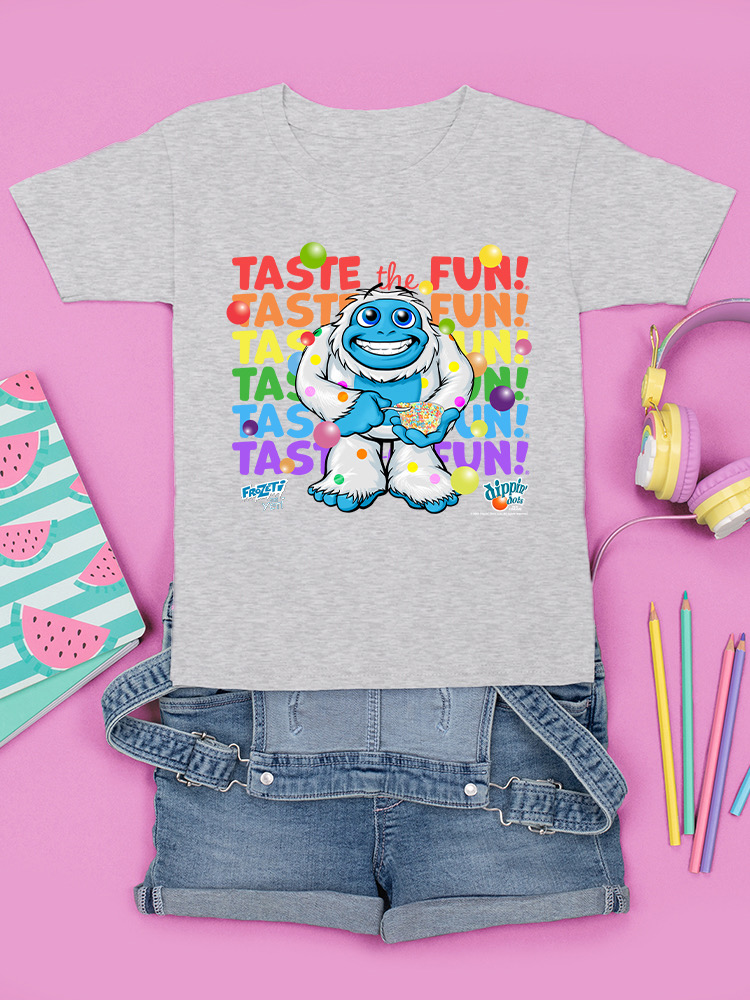 Frozeti the Yeti - Taste the Fun Dippin' Dots Grafik Jugend T-Shirt - Bild 7 von 25