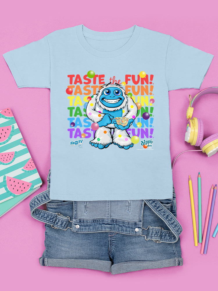 Frozeti the Yeti - Taste the Fun Dippin' Dots Grafik Jugend T-Shirt - Bild 19 von 25