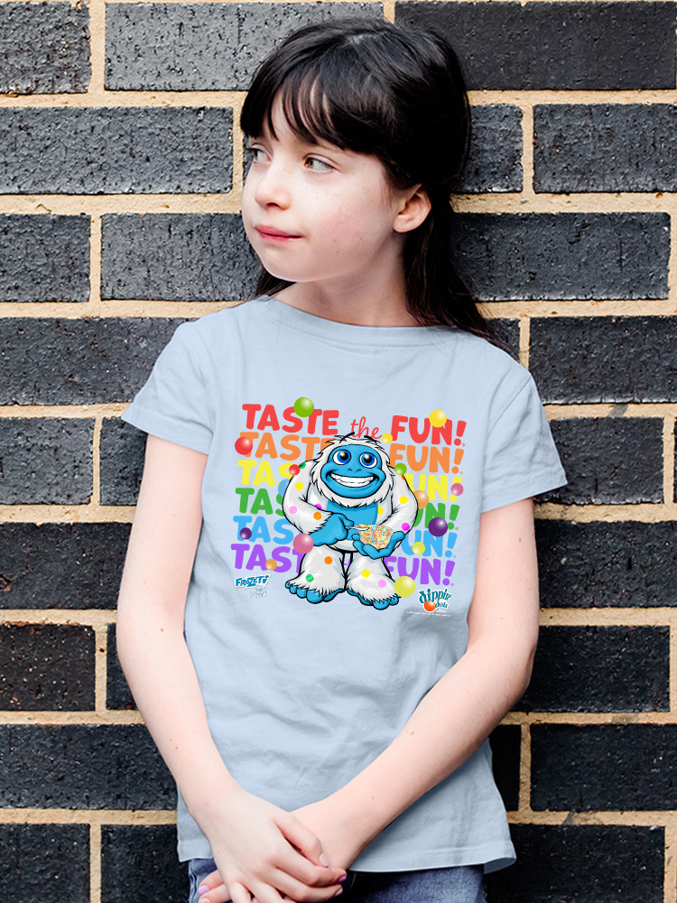 Frozeti the Yeti - Taste the Fun Dippin' Dots Grafik Jugend T-Shirt - Bild 18 von 25