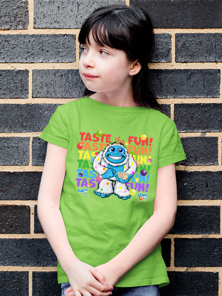 Frozeti the Yeti - Taste the Fun Dippin' Dots Grafik Jugend T-Shirt - Bild 21 von 25