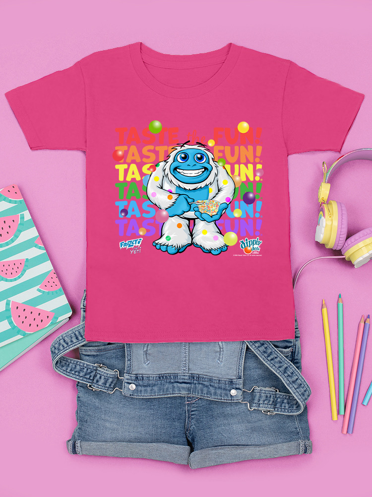 Frozeti the Yeti - Taste the Fun Dippin' Dots Grafik Jugend T-Shirt - Bild 16 von 25