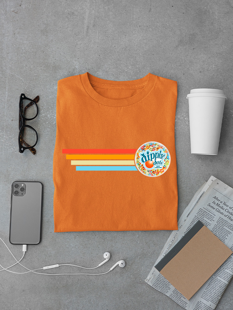 Retro Dippin' Dots Ice Cream Stripes - Cool Summer Graphic Men's T-shirt - Picture 11 of 28