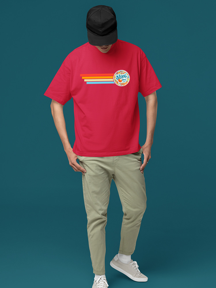 Retro Dippin' Dots Ice Cream Stripes - Cool Summer Graphic Men's T-shirt - Picture 18 of 28