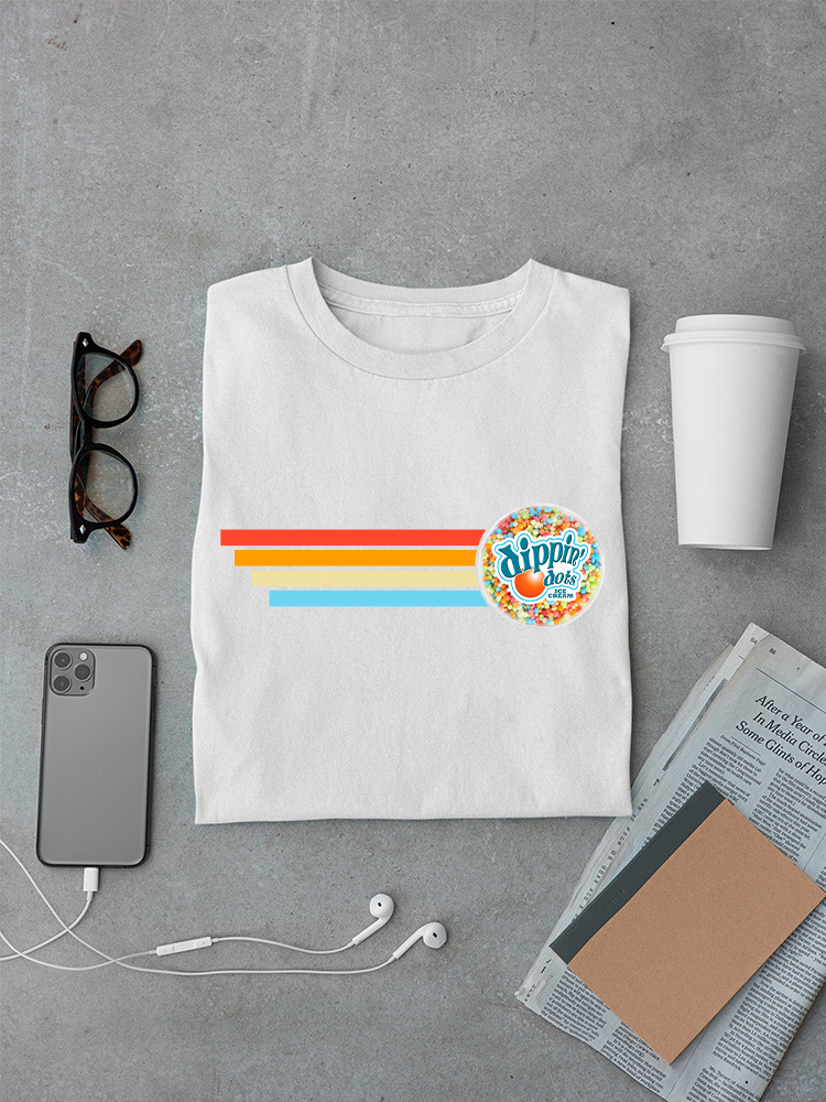 Retro Dippin' Dots Ice Cream Stripes - Cool Summer Graphic Men's T-shirt - Picture 27 of 28
